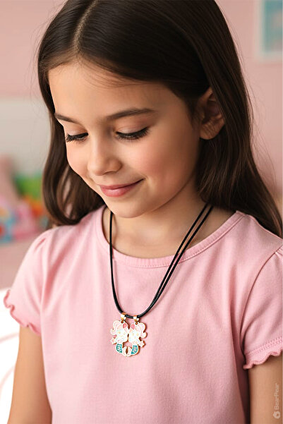 BearPear 2 Adet Mermaid Kolye Mıknatıslı Deniz Kızı Kolyesi