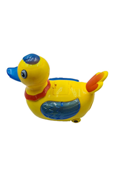 dalimag Rățușcă de jucărie care ouă, lumini și sunete, multicoloră, 15 cm,