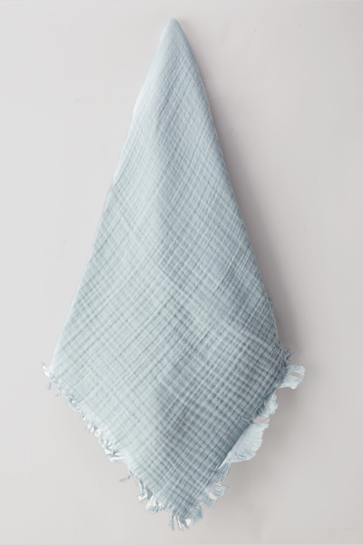 Cevval 100% Cotton with Tassel Edges 4 Layers 230 Grams 115 X100 cm Multi-Purpose Muslin Baby Blanket