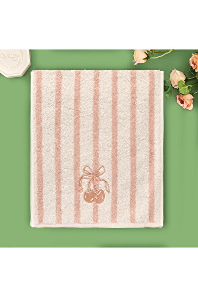 ASPARTAM Πετσέτα χεριών Soft Bemba - Εκρού / Ροζ - 30x50 cm