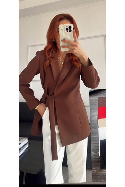 SU SHE BELLA VİSTA---ΓΥΝΑΙΚΕΙΟ ΜΠΛΕΙΖΕΡ K διπλό πέτο ΜΕ ΣΤΡΟΓΓΥΛΗΣΤΡ