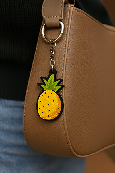 Fynbos سلسلة مفاتيح بتصميم الأناناس - سلسلة مفاتيح لطيفة، زينة للحقائب، إكسسو...