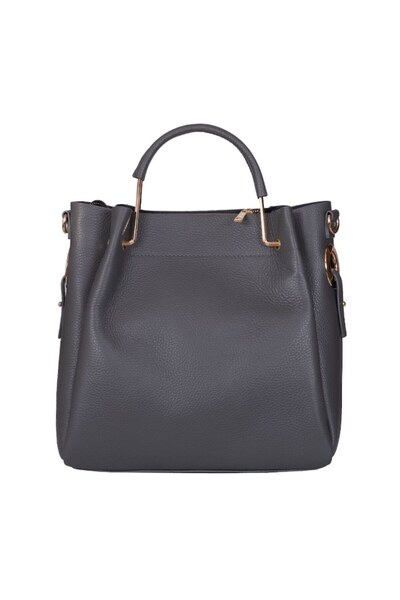 myOwn Women's Bag in Leather Fabiana Grey