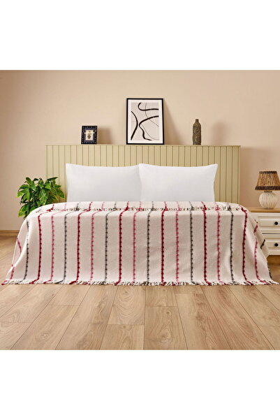 MATMEL Soft Elvia Cotton Double Blanket - Cream - 200X220 cm