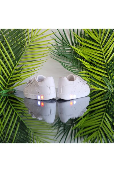 elma bebe Lighted Orthopedic İlkadım Velcro Lightweight Comfortable Daily Unisex Girls Boys Sneaker Sports Shoes