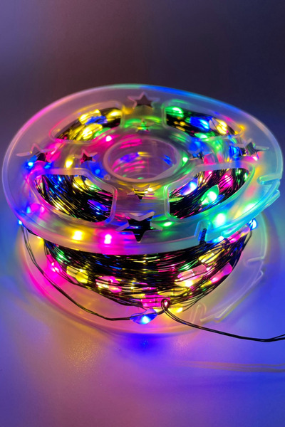 Hazar Led 50 Metre 500 Ledli RGB Peri Led Işık IP64 Dış Mekan Dekoratif Led Işık Yılbaşı Süsü