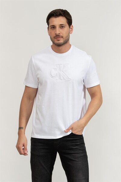Calvin Klein Erkek Bisiklet Yaka T-Shirt