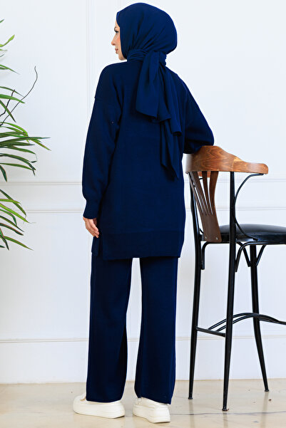 benguen Деталі обробки Трикотажний комплект S1067 Синій