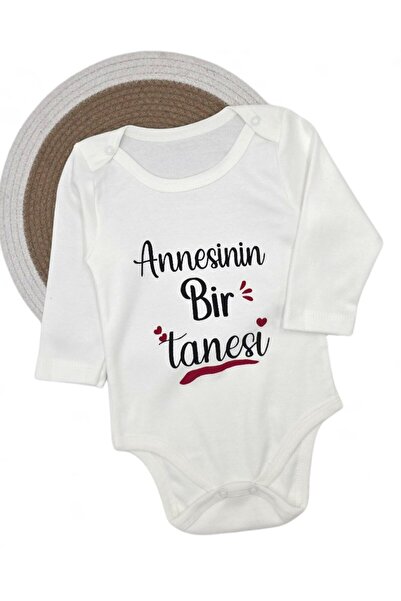 Egelite Long-Sleeved, 100% Cotton Baby Bodysuit/Onesie/Undershirt with the Print of One of the Mother's Children.