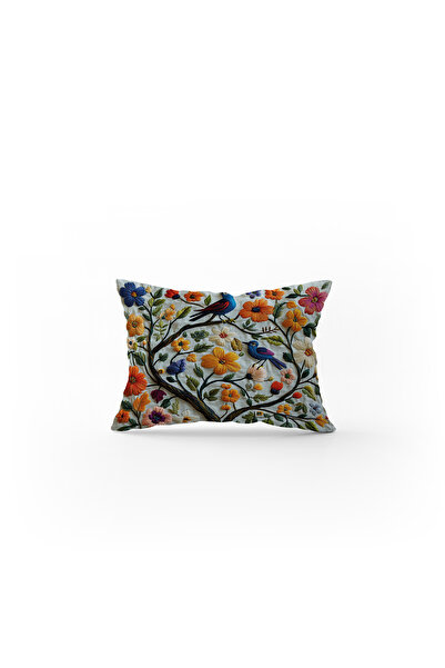 Filamente Husă de pernă cu imprimare digitală pe două fețe, cu aspect de brod...