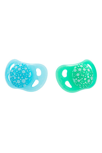 Twistshake 2 Pack Pacifier Blue Green 0-6 Months