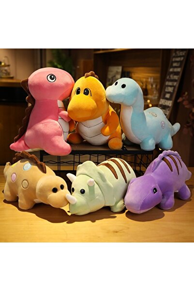 Malvys Malvys® Plush Toy – Orange Dinosaur “Rexi” 30 cm Soft and Colorful, Children's Gift