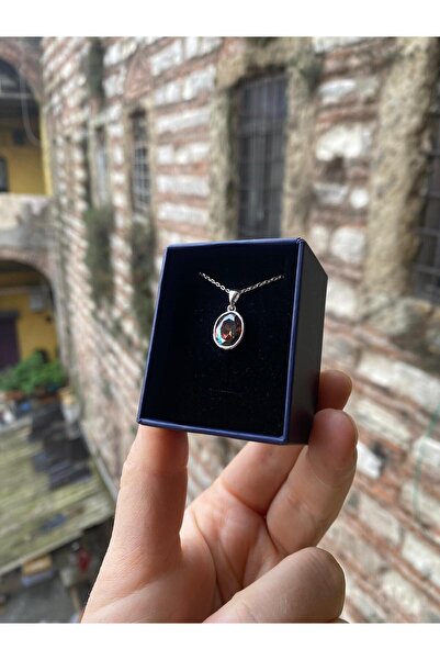 By Atölye Mistik Topaz Taşlı 925 Ayar Gümüş Kolye