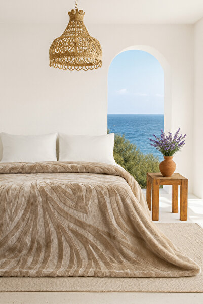 BED LİNE Κουβέρτα διπλής θέσης Lenta 200*220 βιζόν
