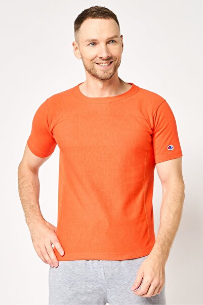 Champion Men Sportswear Fit Short Sleeves Outdoor T-Shirts, Orange