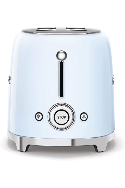 SMEG TSF02PBUK, 50's Retro Style 4 Slice Toaster, 6 Browning Levels, 2 Extra Wide Bread Slots, Defro