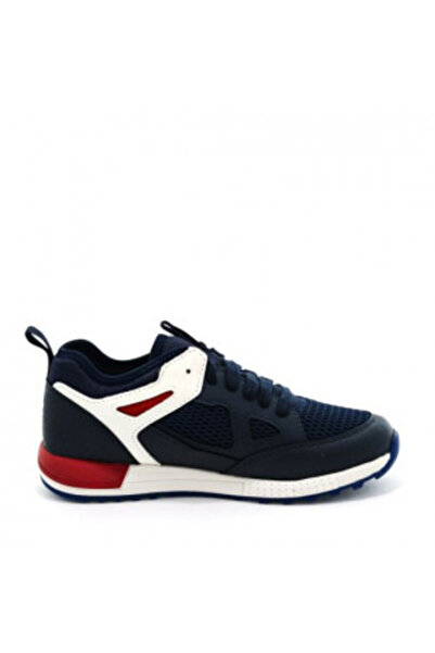 Geox Boys' Sports Shoes Alben BD Navy Red
