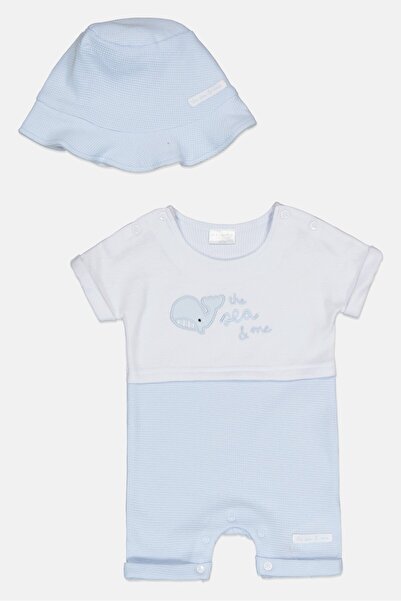 Rock A Bye Baby Boutique طقم رومبير وقبعة من قطعتين للأولاد الصغار، متعدد الأ...