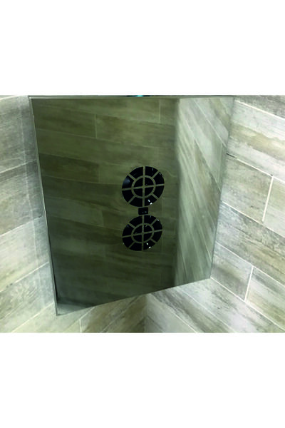 SAKOYA Aspiratör 40X50 cm 304 Paslanmaz Panel 200 M3/h Geri tepme Klapeli çift motorlu