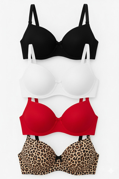 SOFENNA Set de sutien zilnic din 4 piese, cu sârmă și susținere, pentru femei