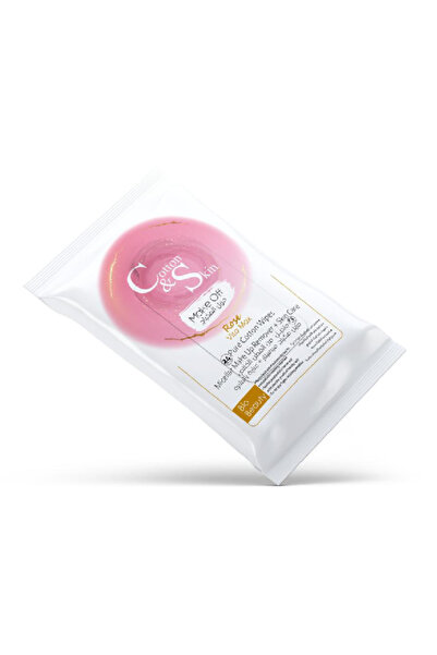 Cotton & Skin كوتن اند سكن مناديل لإزاله المكياج 24 منديل قطنيه نقيه بالورد