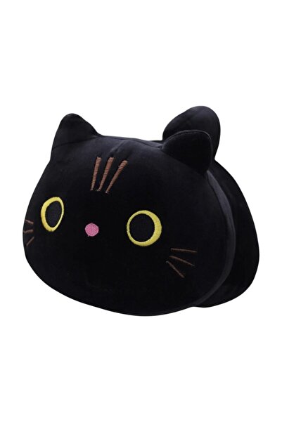 Malvys Jucărie de pluș Pisica neagră Luna 25 cm, antistres și prietenă a somnului pentru copii