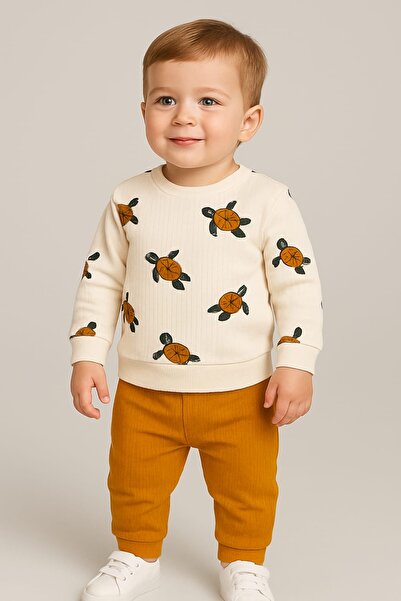 bebekyol Turtle Printed Baby Set