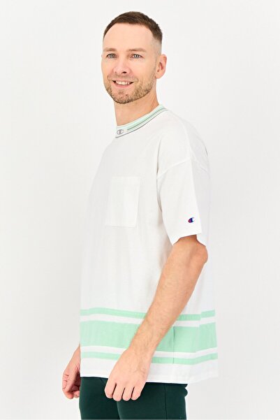 Champion Men Sportswear Fit Short Sleeve Embroidered Logo T-Shirt, White