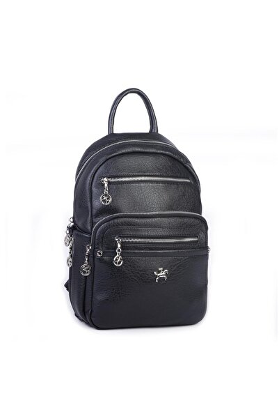 Nas Bag Γυναικείο σακίδιο πλάτης πολλαπλών τμημάτων Μαύρο Victoria