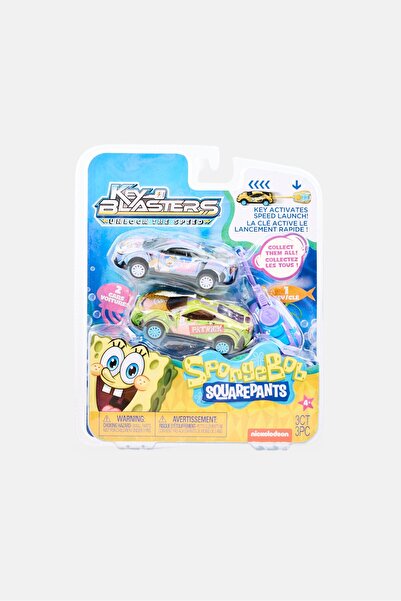 SpongeBob SquarePants Key Blaster 2 Race Car With Key, Multicolor