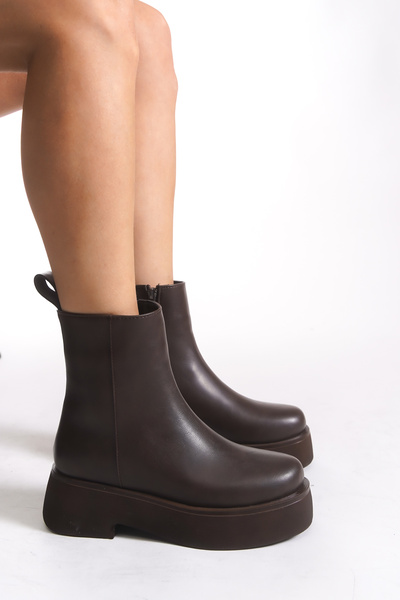 Riccon Linlendra Women's Chelsea Boots 00123005 Brown