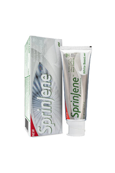 SprinJene سبرين جين معجون الأسنان 42 جرام مبيض بزيت حبة البركة والزنك