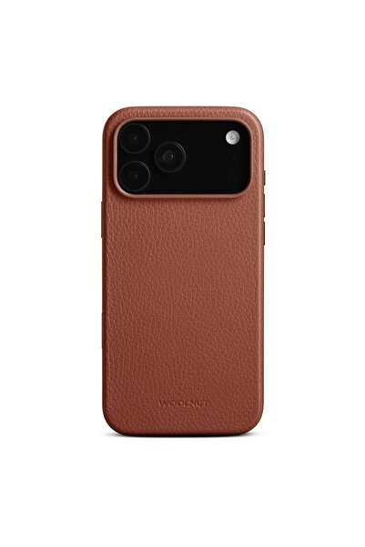 unkown Husă de protecție din piele Woolnut pentru iPhone 17 Pro Max, maro