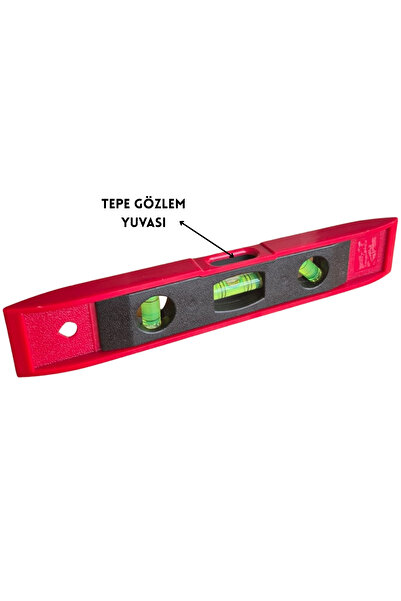 ELDİPA Mıknatıs Tabanlı 3 Göstergeli 23 cm Mini Su Terazisi – Profesyonel Ölçüm Aleti Yatay,Dikey,45 Derece