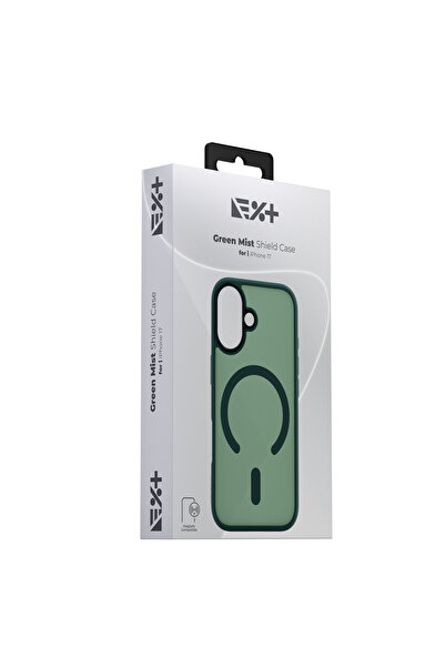 NEXT ONE Husă de protecție NOA Mist Shield cu MagSafe pentru iPhone 17, verde