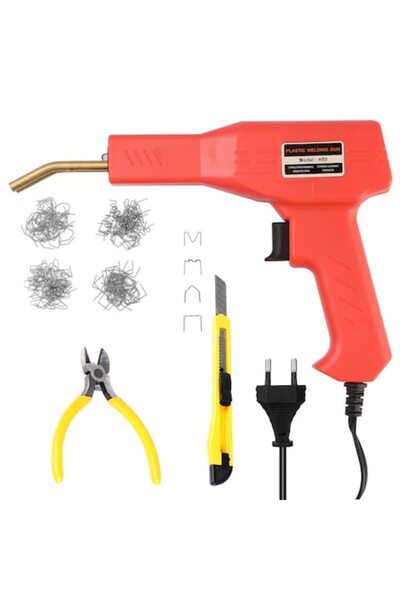 DEEBCO Kit profesional de sudură plastic/polipropilenă DEEBCO® cu capse de armare, clește, tăietor,