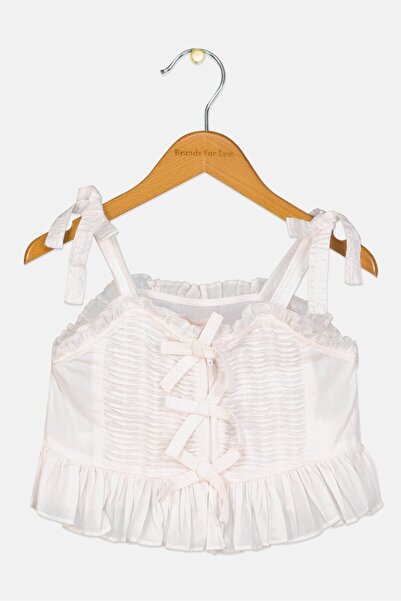 Gingersnaps Kids Girl Textured Sleeveless Tank Top, Light Pink