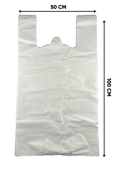 Öztürk ambalaj Ara Beyaz Poşet 50*100 cm Hantal Boy 1 KG