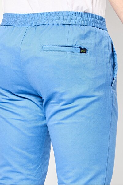 Lacoste Men Slim Fit Plain Jogger Pant, Light Blue