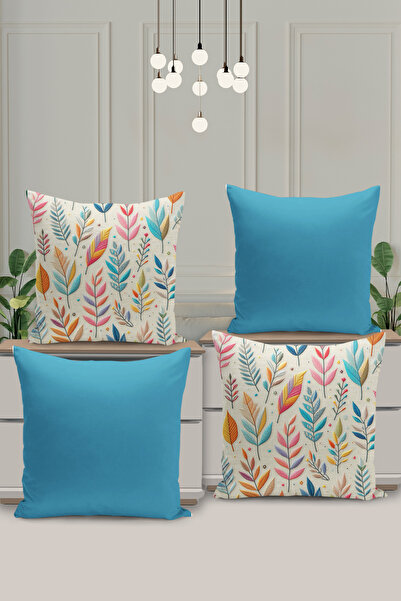 Filamente Husă de pernă cu imprimare digitală pe două fețe, cu aspect de brod...