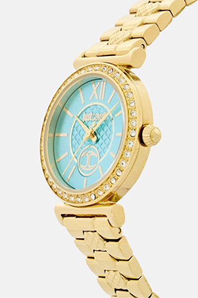 Just Cavalli Women JC1L273M0065 Stainless Steel Analog Watch 30mm With Bracelet, Gold