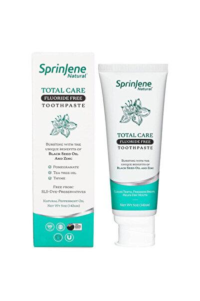 SprinJene سبرين جين معجون الاسنان 142 جرام عنايه كامله بزيت الحبه السوداء خالي من الفلورايد