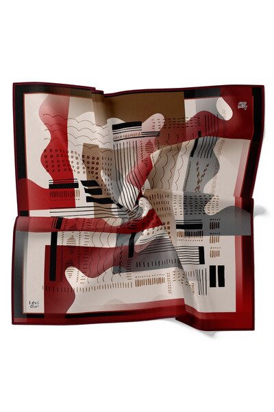 Levidor Κρυστάλλινο κασκόλ με ριγέ σχέδιο