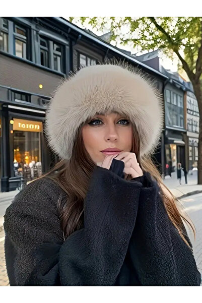 UGS Ticaret Kışlık Peluş Şapka , Bere , Kalpak