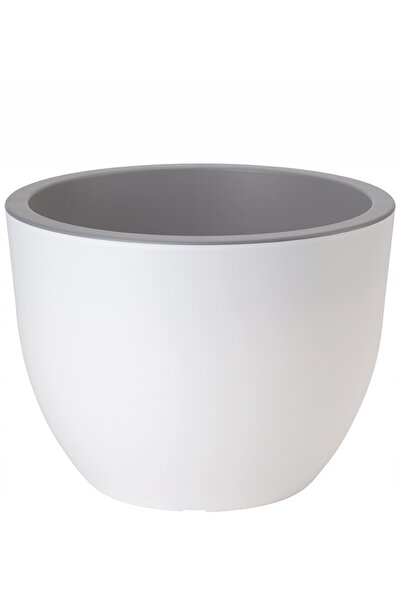 Other Ghiveci rotund bicolor Muna 35 | Alb+beton