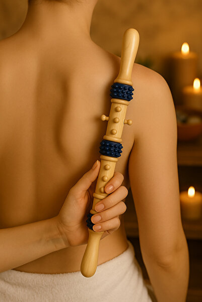 Home أداة تدليك خشبية للسبا - أداة لاسترخاء العضلات وتخفيف التوتر