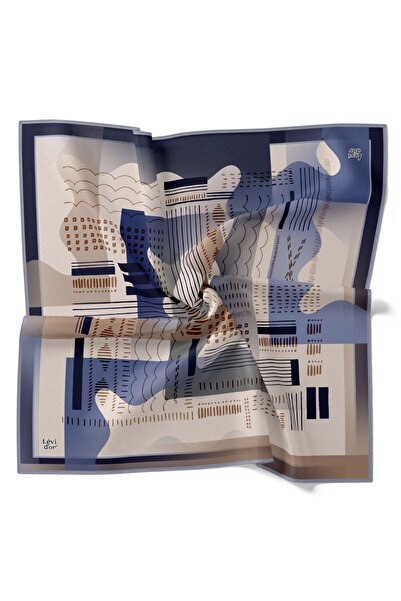 Levidor Смугастий візерунок Блискучий кришталевий шарф