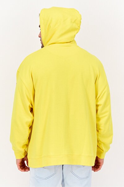 WRANGLER Men Embroidered Long Sleeves Hooded Sweatshirt, Yellow