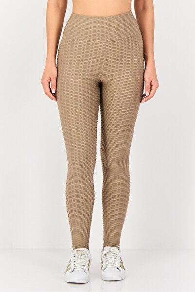 Forever 21 Women Sportswear Fit Training Leggings, Taupe
