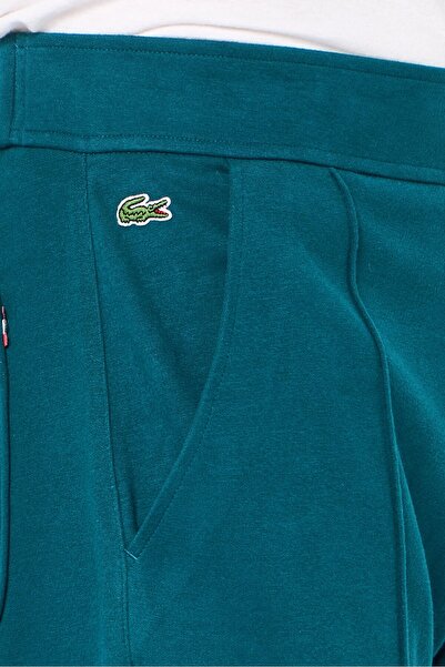 Lacoste Men Regular Fit Pleated Jogger Pants, Teal